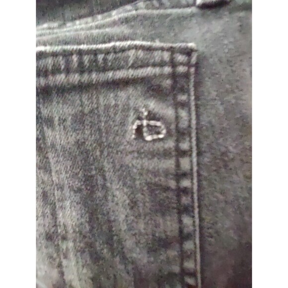 Rag & Bone Skinny Ankle Jeans Size 27 Dark Grey Blackthorne Denim Zip Ankles - Picture 8 of 11